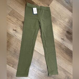 Crewcuts Girls’ Garment-Dyed Everyday Leggings Pesto Green